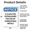 Signmission D-Class Fire Extinguisher For OSHA Notice Sign, Plastic, 10in W x 14in L, 2PK OS-2PACK-NS-P-1014-V-10940 - alternate 2